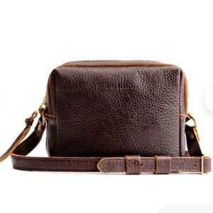 Portland Leather MESA MINI CROSSBODY in Cold Brew